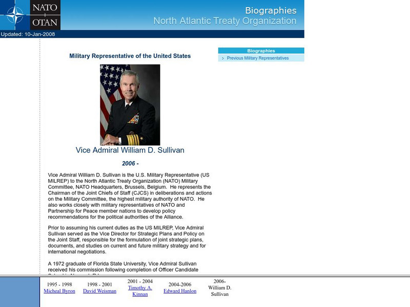Nato: Military Representative of the Us Handout Nato: Military Representative of the Us Handout