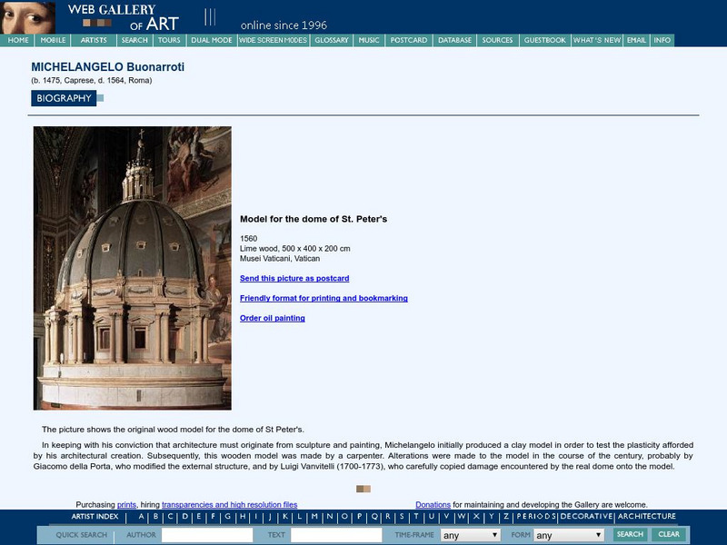 Web Gallery of Art: Dome at St. Peter's Graphic Web Gallery of Art: Dome at St. Peter's Graphic