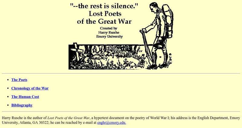 Emory University: Lost Poets of the Great War Website Emory University: Lost Poets of the Great War Website