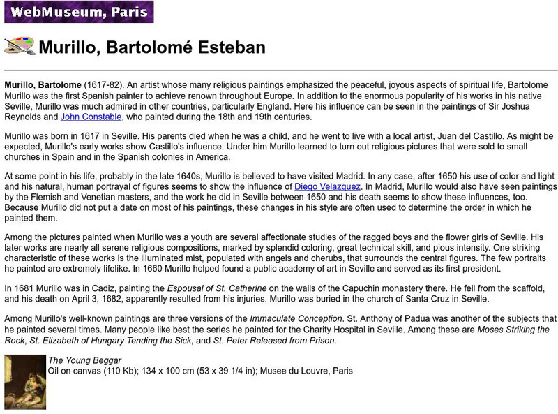 Ibiblio: Web Museum: Bartolome Esteban Murillo Activity Ibiblio: Web Museum: Bartolome Esteban Murillo Activity