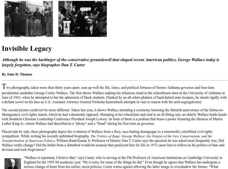 Emory University: Invisible Legacy Handout Emory University: Invisible Legacy Handout