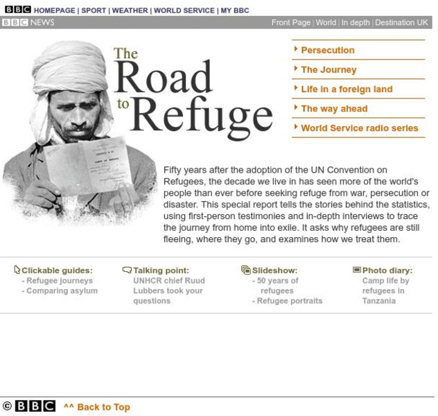 Bbc: The Road to Refugee Activity Bbc: The Road to Refugee Activity