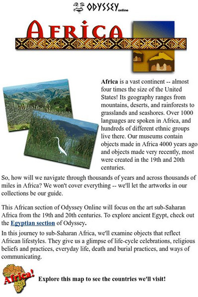 Emory University: Odyssey Online: Ancient Africa Unit Plan Emory University: Odyssey Online: Ancient Africa Unit Plan