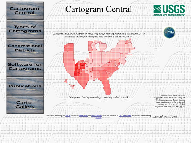 Us Geological Survey: Cartogram Central Graphic Us Geological Survey: Cartogram Central Graphic