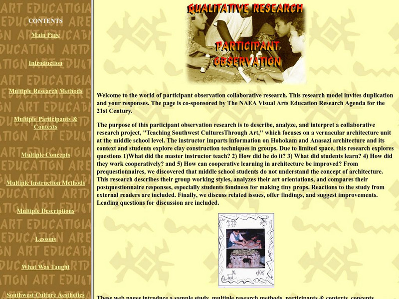 Southwest Culture Through Art: Unit and Lessons Lesson Plan