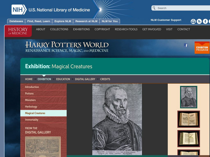 National Library of Medicine: Harry Potter's World: Fantastic Beasts Website National Library of Medicine: Harry Potter's World: Fantastic Beasts Website