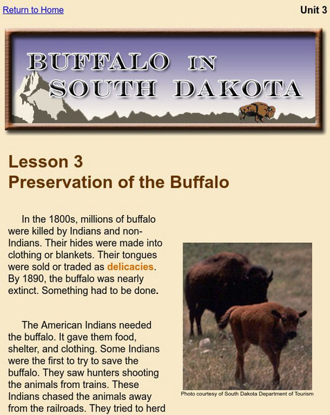 The Weekly South Dakotan: Buffalo of South Dakota: Preservation of the Buffalo Unit Plan The Weekly South Dakotan: Buffalo of South Dakota: Preservation of the Buffalo Unit Plan