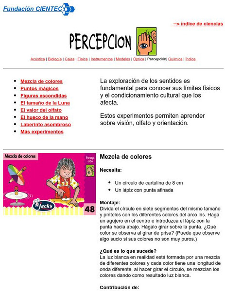 Cientec: Perception Activity Cientec: Perception Activity
