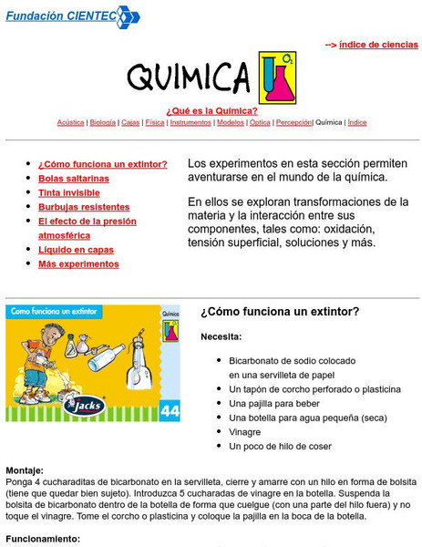 Cientec: Quimica Activity Cientec: Quimica Activity