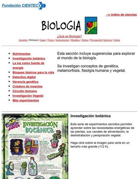 Cientec: Biology Activity Cientec: Biology Activity