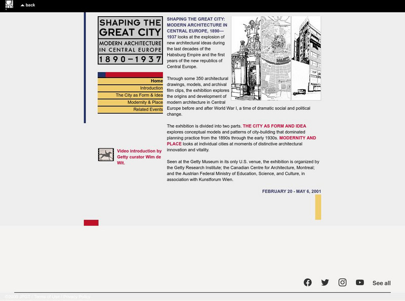 J. Paul Getty Museum: Getty Exhibitions: Shaping the Great City Website