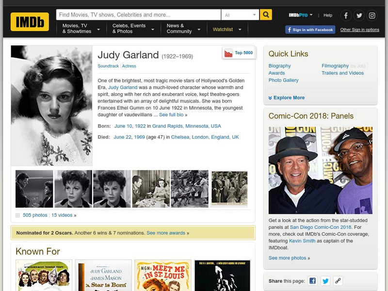 Im db.com: Judy Garland Handout
