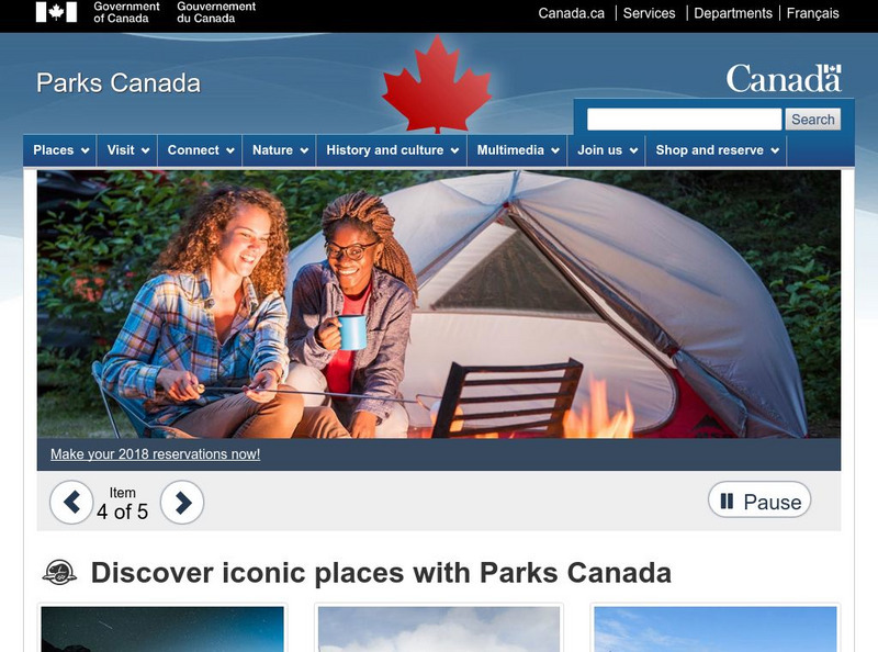 Parks Canada Website Parks Canada Website