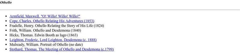 Emory University: Othello Website Emory University: Othello Website