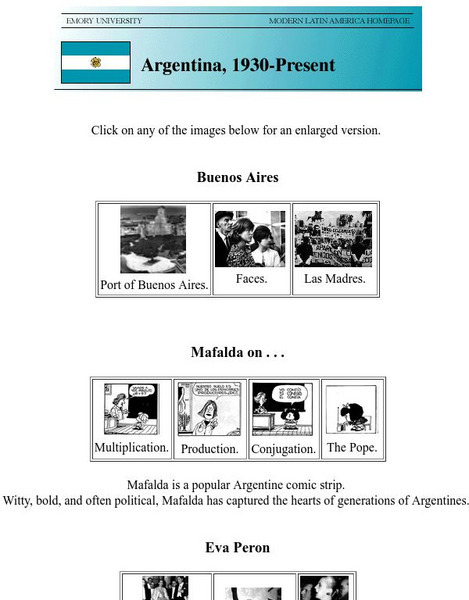 Argentina, 1930 Present Graphic