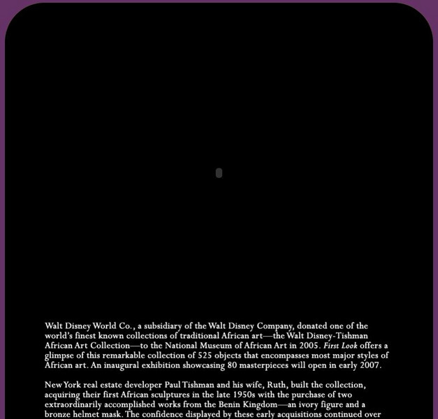 National Museum of African Art: A First Look at the Disney Tishman Collection Website National Museum of African Art: A First Look at the Disney Tishman Collection Website