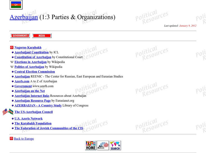 Political Resources: Azerbaijan Website Political Resources: Azerbaijan Website