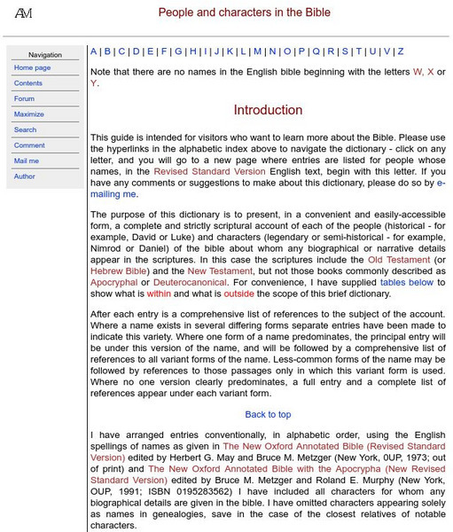 Moore's Teacher Resources: People and Characters in the Bible Unit Plan Moore's Teacher Resources: People and Characters in the Bible Unit Plan