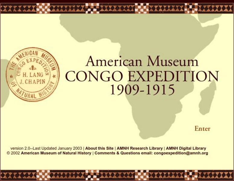 American Museum of Natural History: Digital Library: Congo Expedition: 1909 15 Website American Museum of Natural History: Digital Library: Congo Expedition: 1909 15 Website