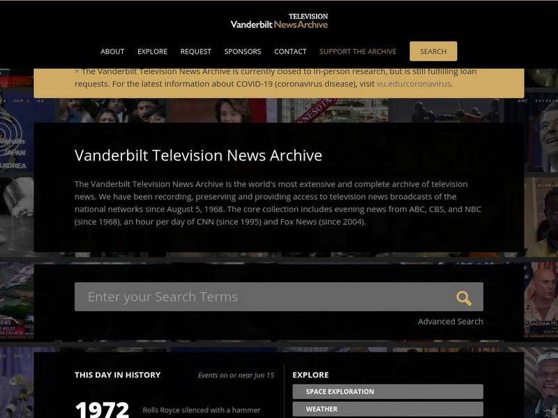 Vanderbilt University: Television News Archive Website Vanderbilt University: Television News Archive Website