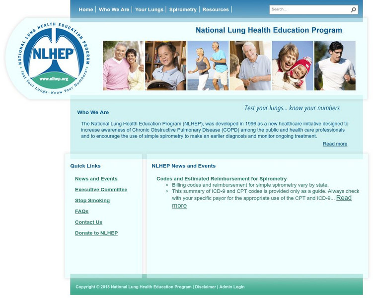 National Lung Health Education Program: Homepage Website National Lung Health Education Program: Homepage Website