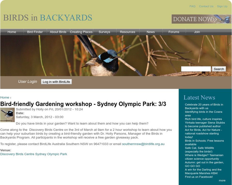 Bird Friendly Gardening Website Bird Friendly Gardening Website