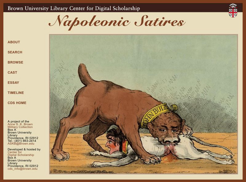 Brown University Library: Center for Digital Initiatives: Napoleonic Satires Graphic Brown University Library: Center for Digital Initiatives: Napoleonic Satires Graphic