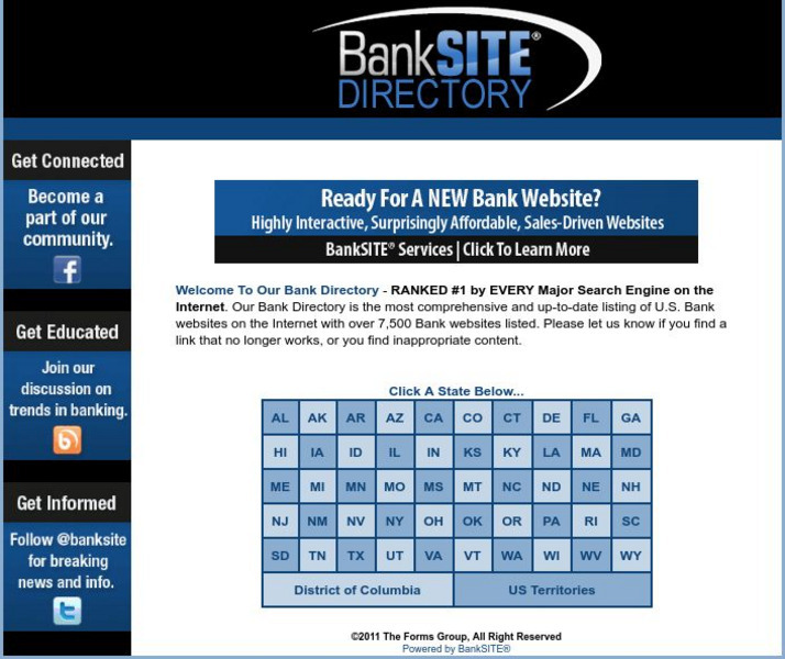 Bank Directory Website