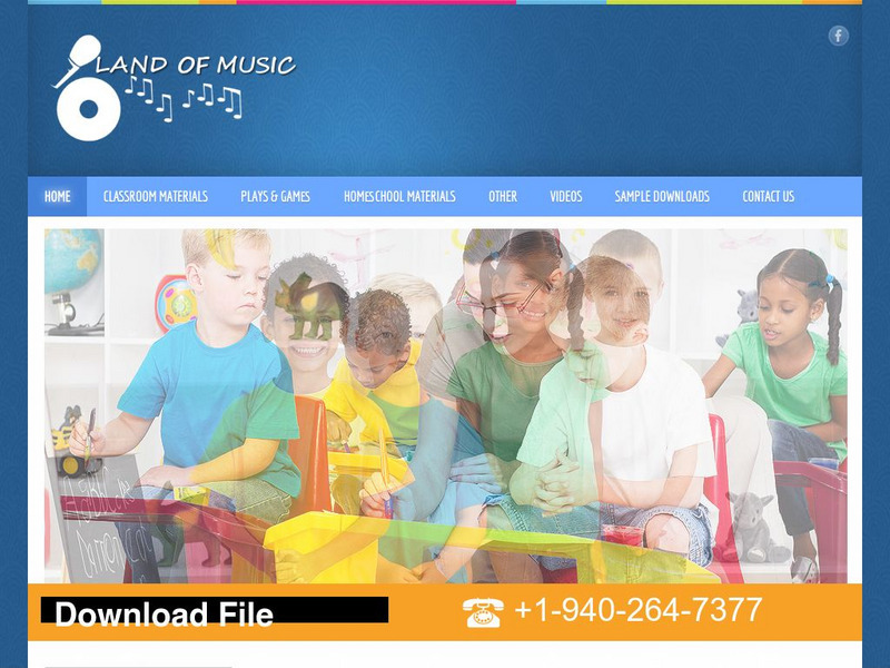 The Land of Music: Homepage Website The Land of Music: Homepage Website
