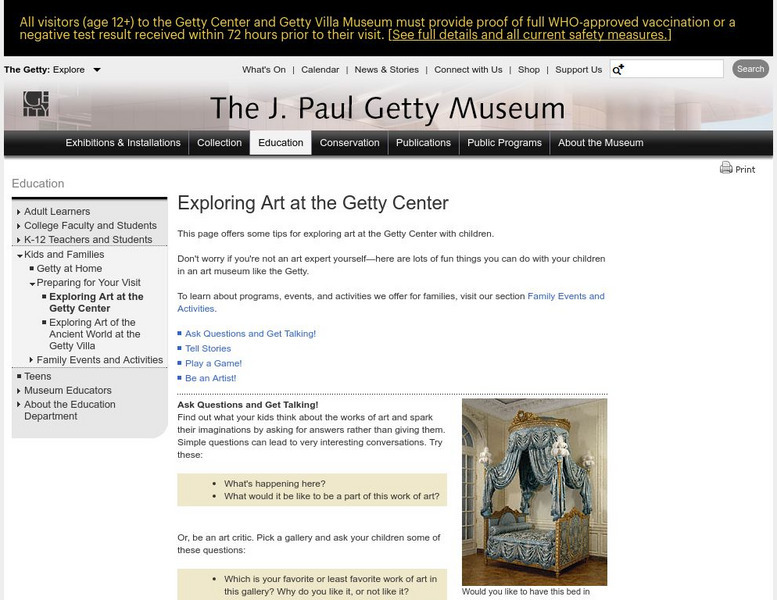 J. Paul Getty Museum: Explore Art Website J. Paul Getty Museum: Explore Art Website
