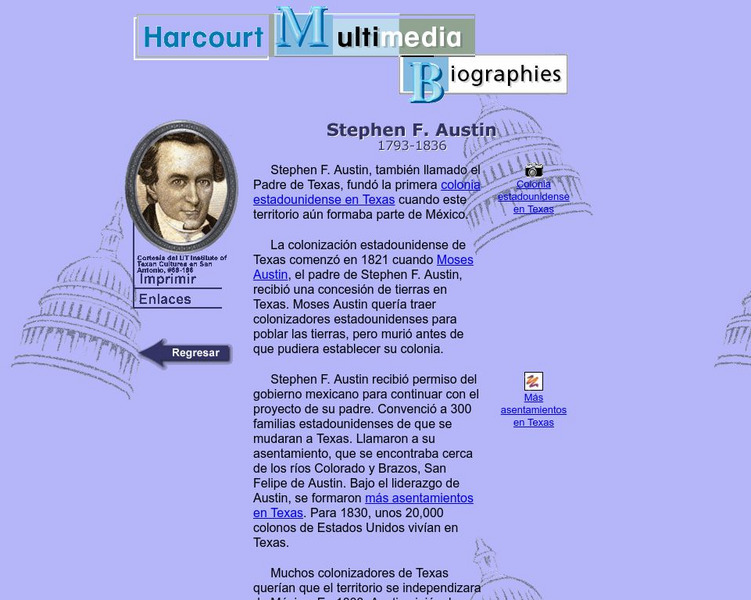 Harcourt: Biographies: Stephen Austin Website Harcourt: Biographies: Stephen Austin Website