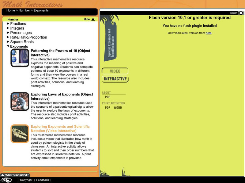 Learn Alberta: Exponents and Scientific Notation Instructional Video