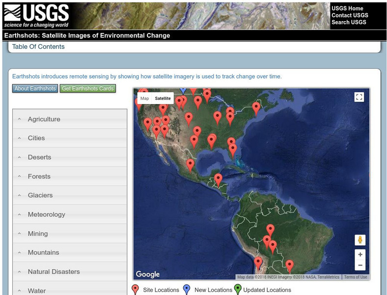 Usgs Earthshots: Satellite Images of Environmental Change Graphic Usgs Earthshots: Satellite Images of Environmental Change Graphic