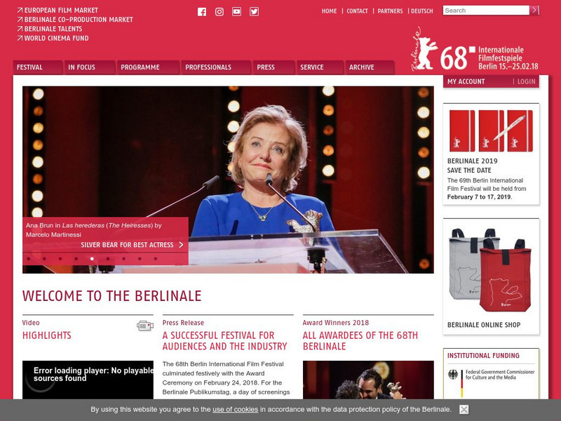 Internationale Filmfestspiele Berlin: Berlin International Film Festival Website Internationale Filmfestspiele Berlin: Berlin International Film Festival Website