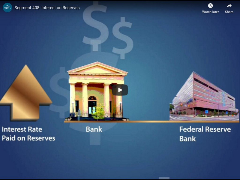 The Federal Reserve and You: Interest on Reserves Instructional Video The Federal Reserve and You: Interest on Reserves Instructional Video