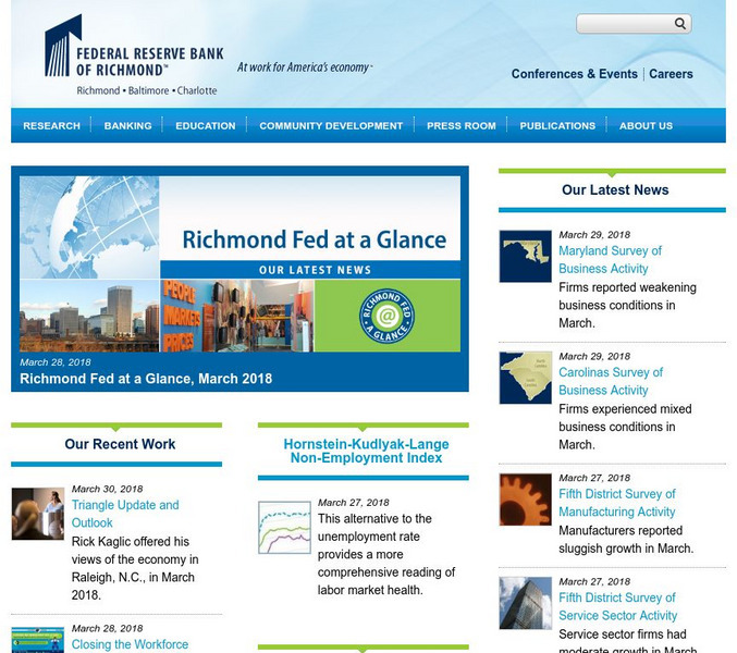Federal Reserve Bank of Richmond Website Federal Reserve Bank of Richmond Website