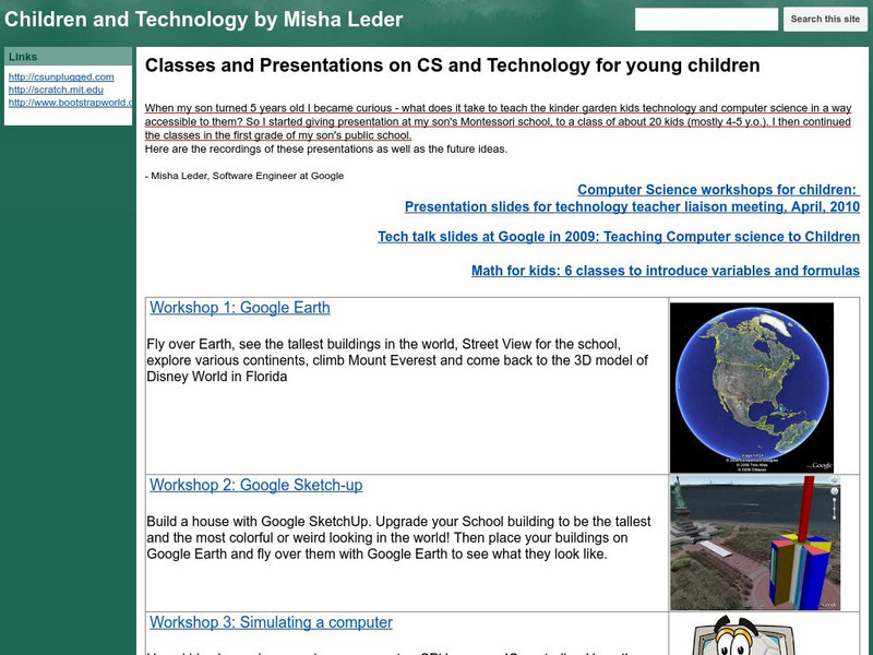 Google for Education: Presentations on Cs and Technology for Young Children Lesson Plan Google for Education: Presentations on Cs and Technology for Young Children Lesson Plan