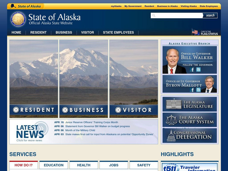 The State of Alaska Official Site Website The State of Alaska Official Site Website