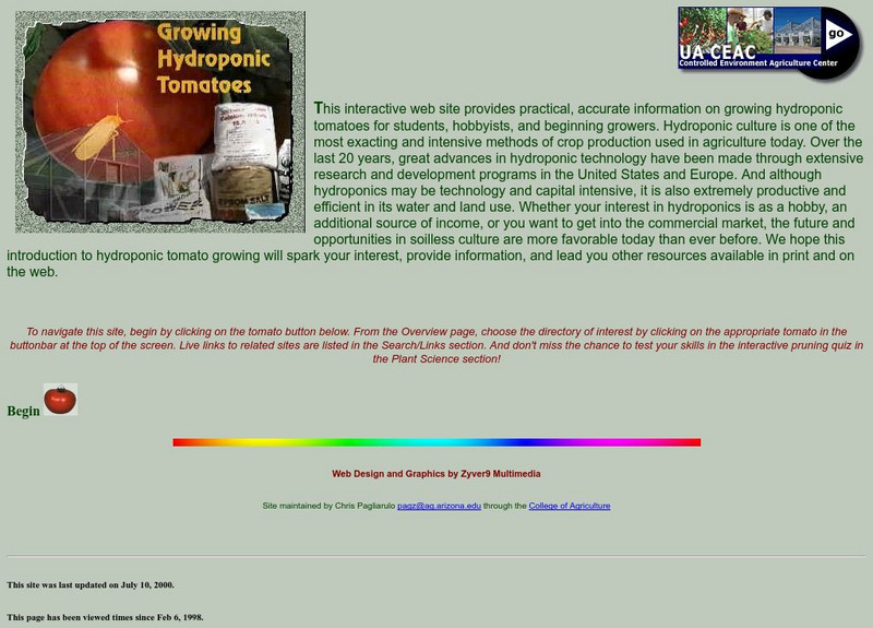 Hydroponic Tomatoes: Hydroponic Information Interactive Hydroponic Tomatoes: Hydroponic Information Interactive