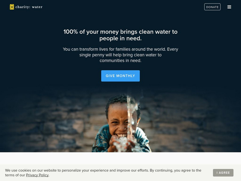 Charity: Water Website Charity: Water Website