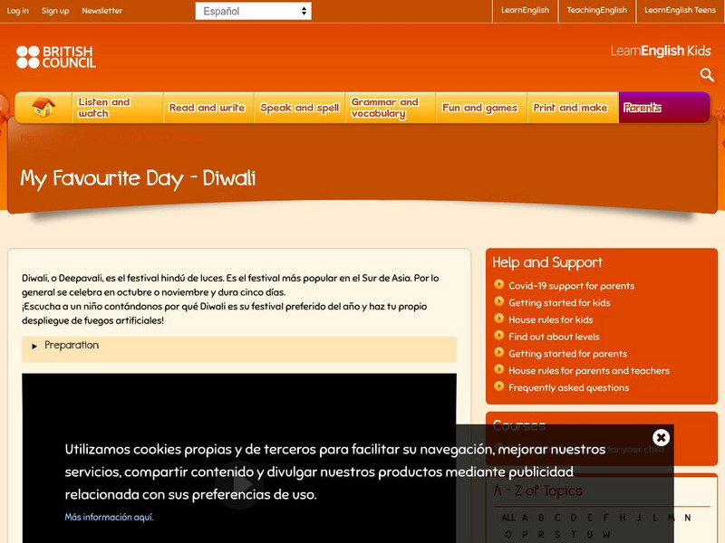 British Council: Learning English Kids: Diwali Activity