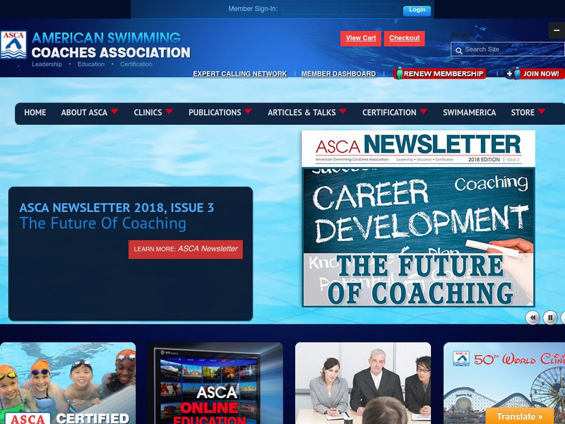 American Swimming Coaches Association Website American Swimming Coaches Association Website
