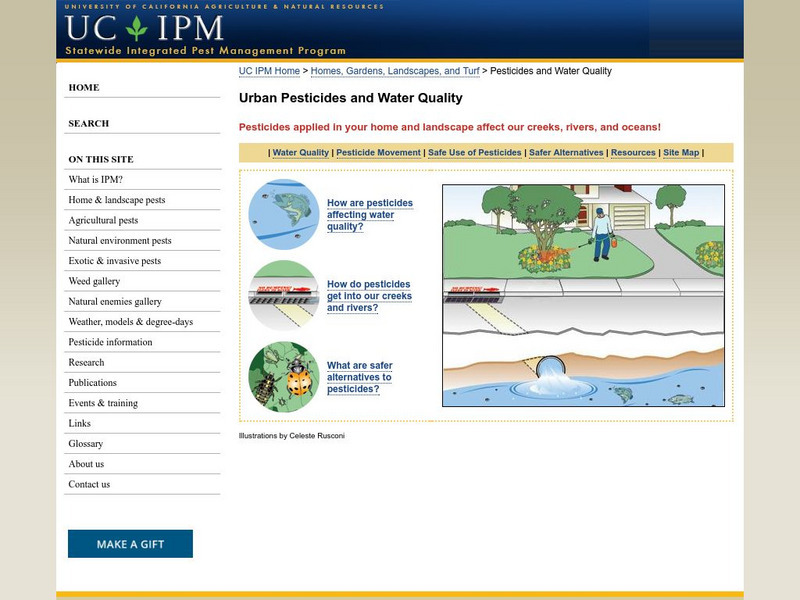 University of California: Pesticides and Water Quality Website University of California: Pesticides and Water Quality Website