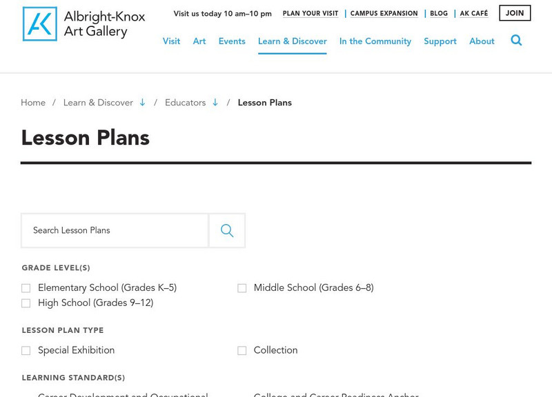 Albright Knox Art Gallery: 3 D "Special Space" Painting Lesson Plan Albright Knox Art Gallery: 3 D "Special Space" Painting Lesson Plan