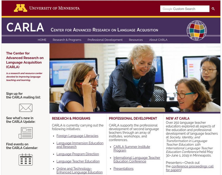 University of Minnesota: North American Lctl Course Offerings Handout University of Minnesota: North American Lctl Course Offerings Handout