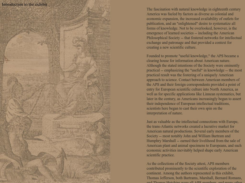 Southern Nature: Scientific Views of the Colonial American South Website Southern Nature: Scientific Views of the Colonial American South Website