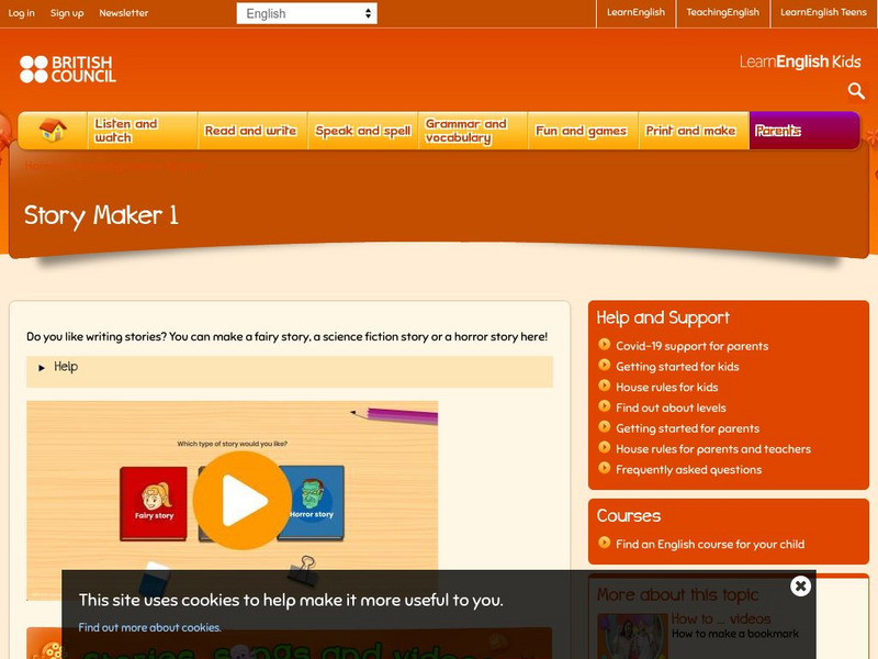 Learn English Kids: Story Maker Activity Learn English Kids: Story Maker Activity