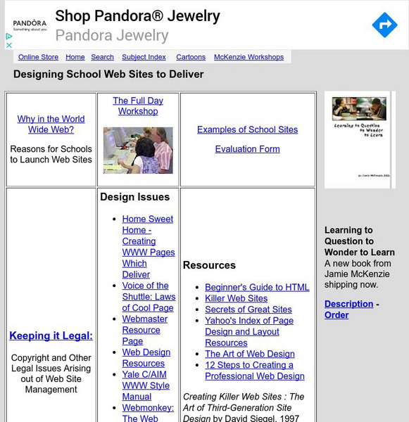 From Now On: Designing School Web Sites to Deliver Handout From Now On: Designing School Web Sites to Deliver Handout