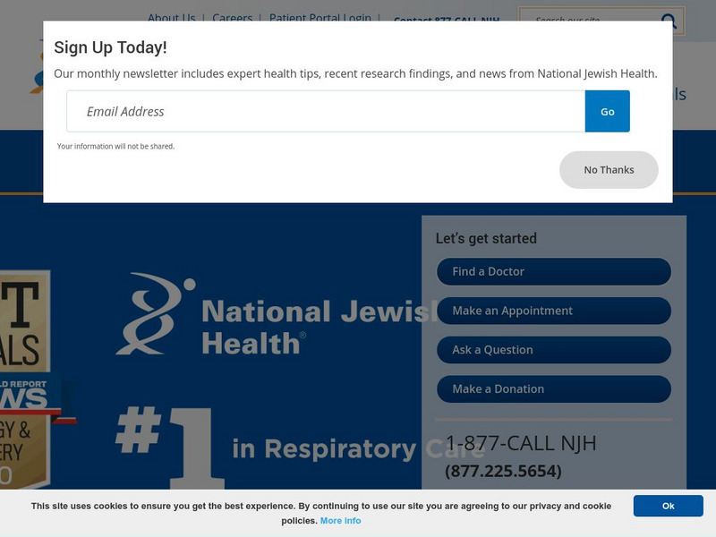 National Jewish Medical and Research Center: Respiratory, Allergic, and Immune Website