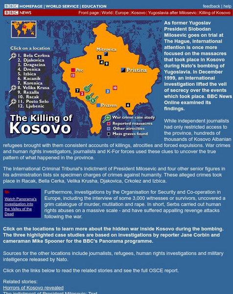 Bbc: The Killing of Kosovo Graphic Bbc: The Killing of Kosovo Graphic